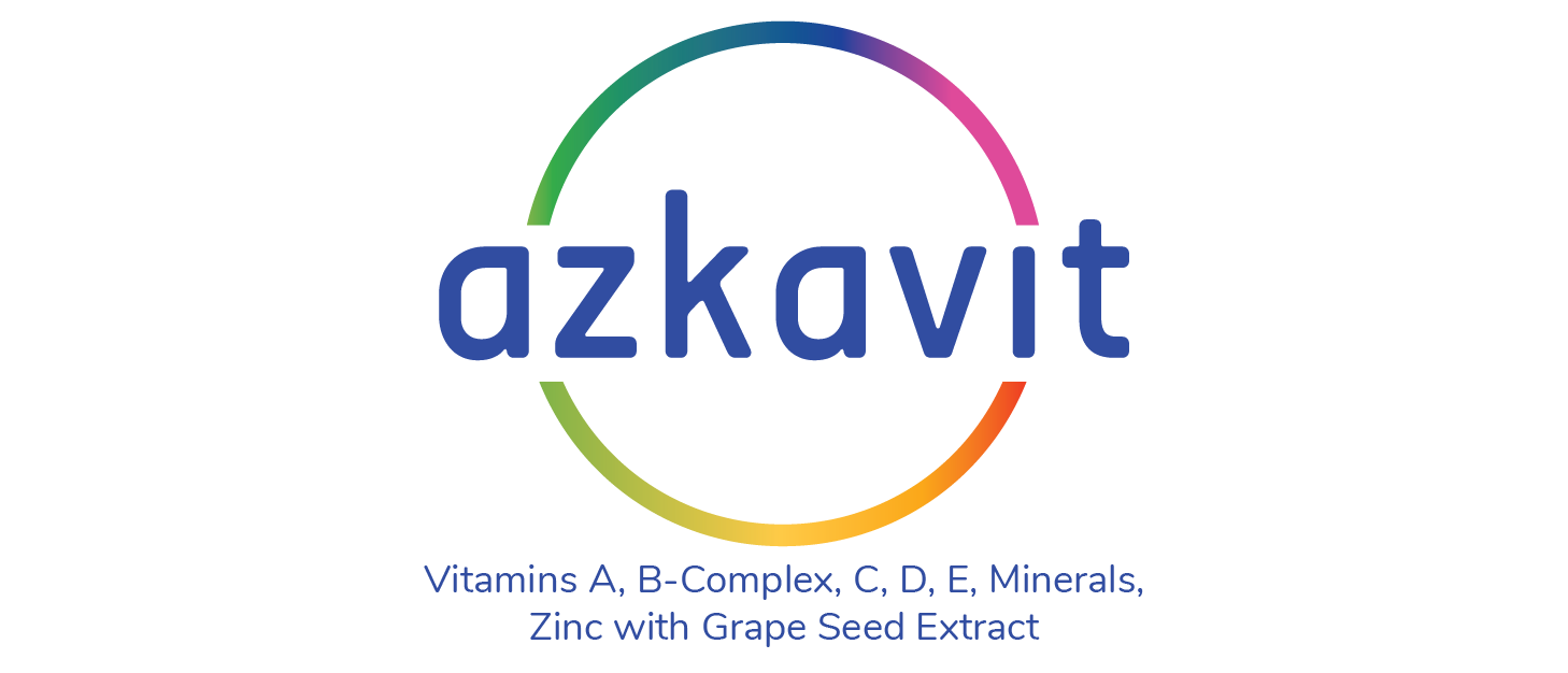 Azkavit Vitamins A, B-Complex, C, D, E, Minerals, Zinc with Grape Seed Extract